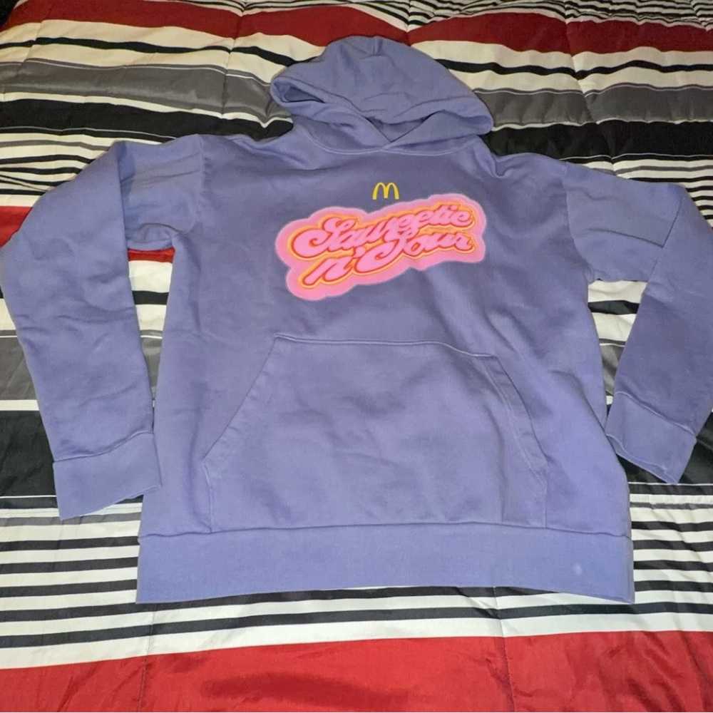 Purple Sweetie x McDonald’s Colab Hoodie with Pink Graphic Sz M